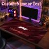F1 Customized Name Text Mouse Pad, Large Desk Mouse Mat Personalized Home Office Present