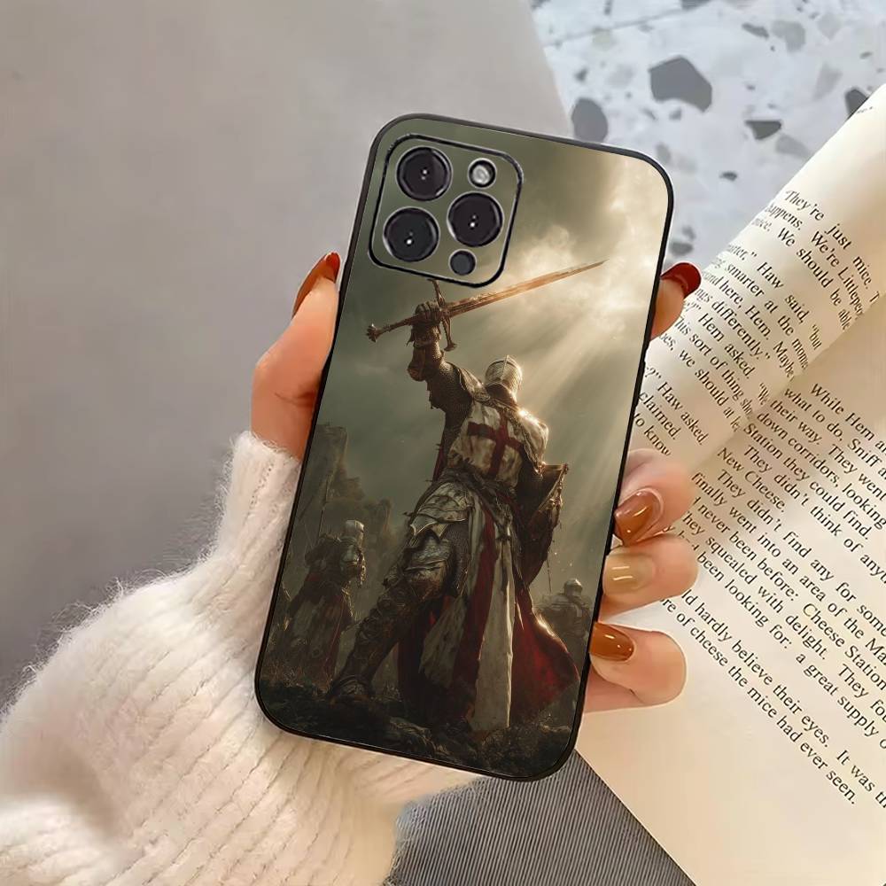 K-Knights T-Templar Phone Case Silicone Soft For IPhone 17 16 15 14 13 12 11 X XR Plus Pro Max Plus