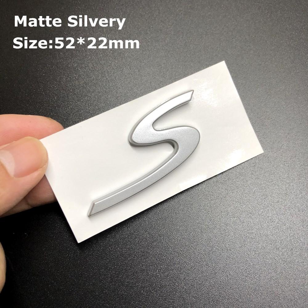 1Pc 3D Turbo 4 S Logo Car Emblem Accessories for Panamera Cayman Boxster Cayenne Macan