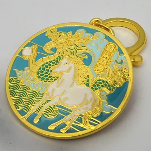 fengshuisale Spirit Essence Amulet Keychain Loong Ma Jing Sun Keychain W5323