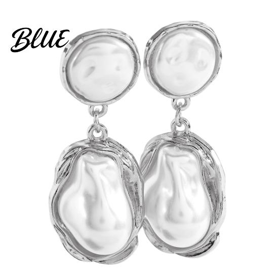 Party Earrings 1 Pair Drop for Women Irregular Baroque Imitation B