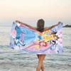 1pc Princess2 Beach Towel with Custom Name, Beach/Swimming/Bath/Picnic/Camping Towel, Suitable for Seaside Beaches