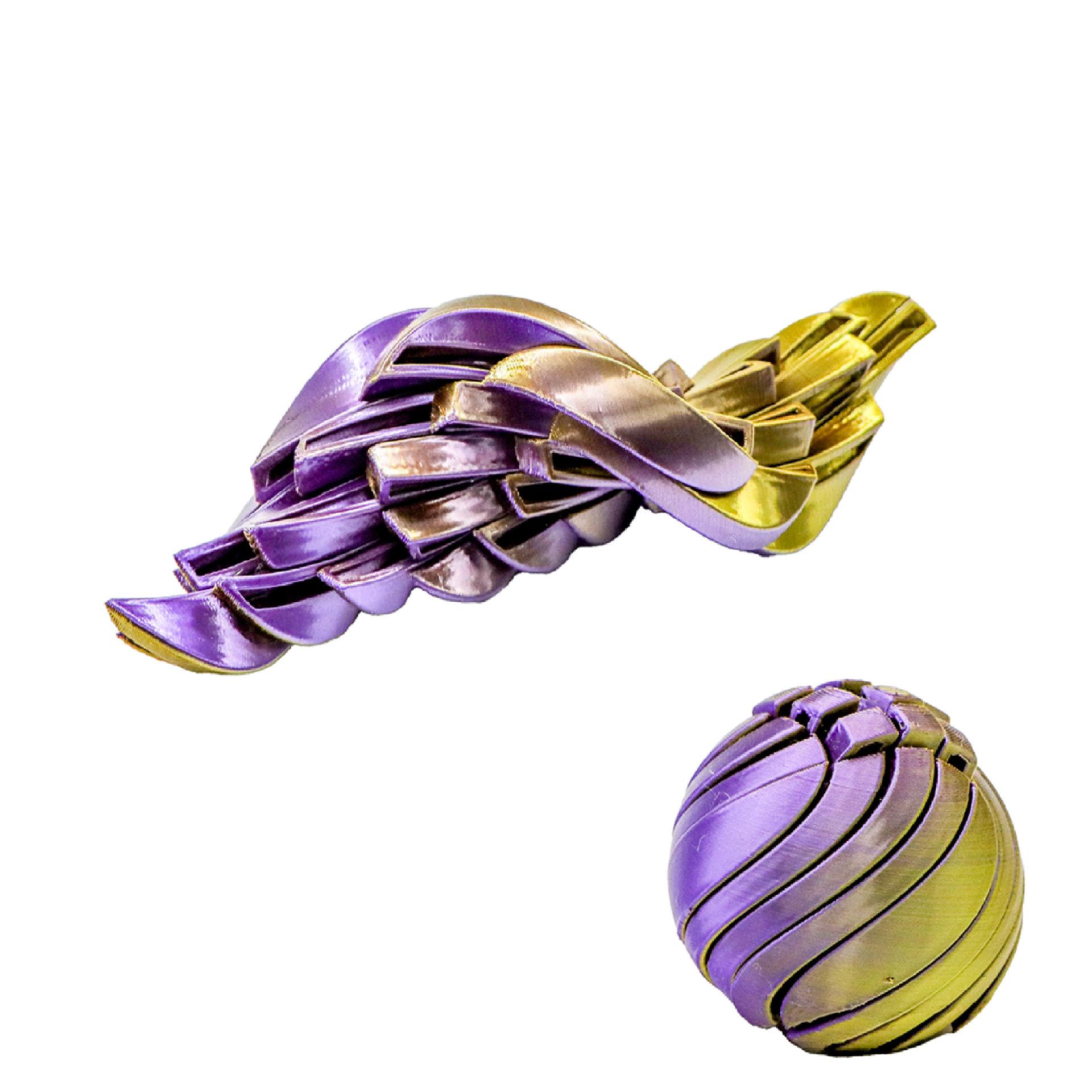 

3D Slime Ball Fidget Toy Spiral Stress Relief Sensory Toy for Kids Adults Christmas Birthday Party Gifts Anxiety Relief Toys 5.4cm