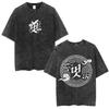 Ateez 2025 World Tour in Your Fantasy Tour Cherry Vintage Washed T Shirt Korean Kpop Fashion T-shirt Men's Women Cotton T-shirts