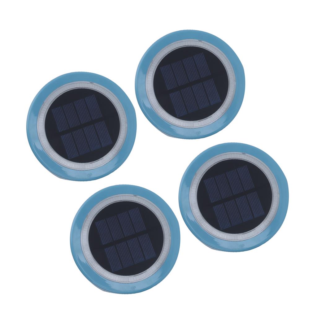 4 Stück Solar Schwimmleuchten Wasserdicht LED Schwimmbadlampe Solar Landschaftslicht für Außen