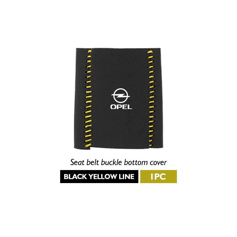 Suede Car Seat Belt Base Buckle Protector Cover Auto Accessories For Opel Vectra Zafira Meriva Mokka Grandland Vivaro Antara BL6