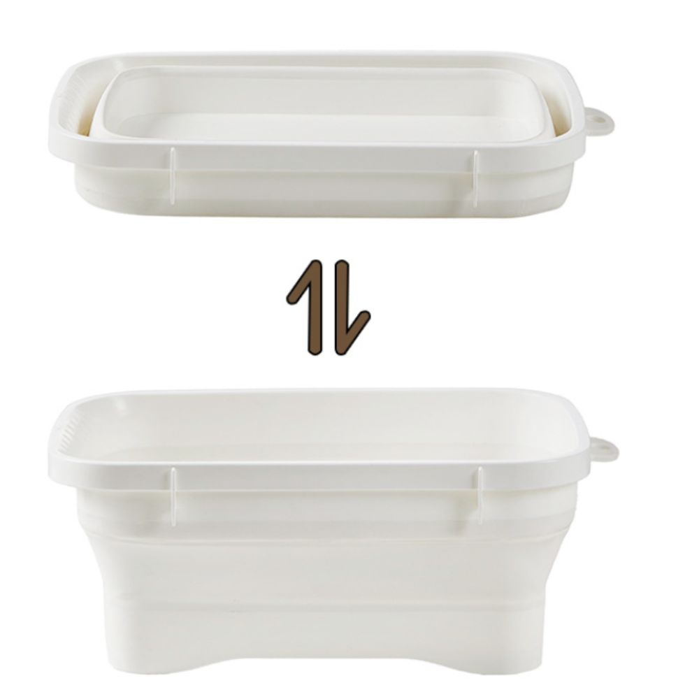 Space Saving Vegetable Washing Basin Foldable Laundry Tub Durable Dishpan  Food