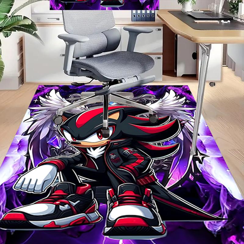 Shadow Hedgehog Artwork Carpet For Playroom Bedroom Living Room Sofa Home Decorkids Game Area Rug Nonslip Floor Mat