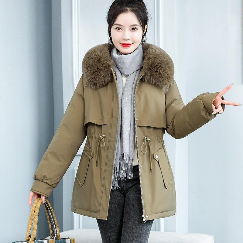 Short Pie Overcomes Women's New Winter Velvet Thickened Student Cotton Clothes Loose Waist Cotton Coat