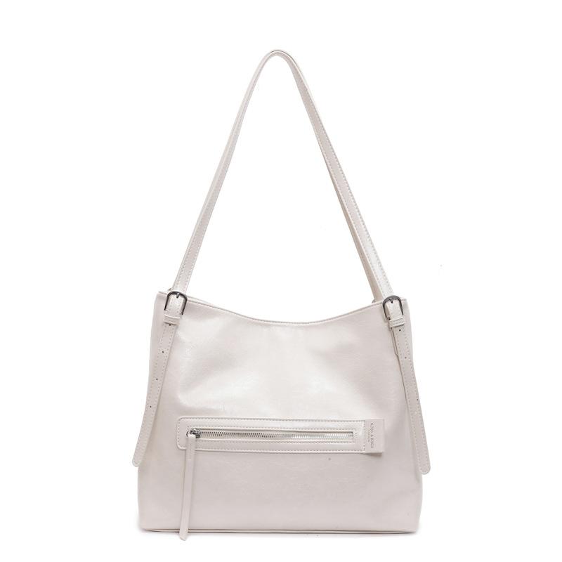 Retro Tote Bag Single Shoulder Oblique Span Bag Texture Large Capacity Leisure Travel Bag Multi-purpose Pu Bag New Model