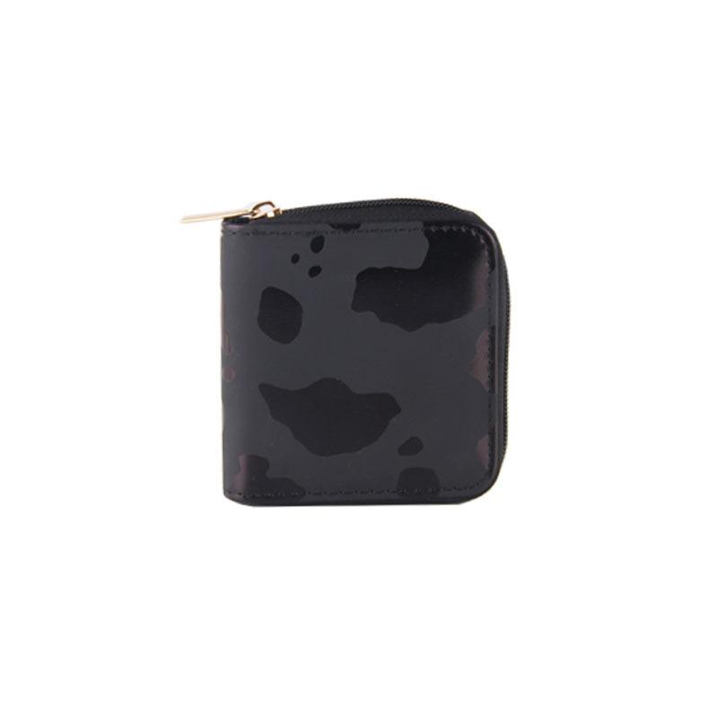 Kindergeldbörse Kuhmuster kurzer Reißverschluss kleine Geldbörse X Geldbörse Clutch Tasche