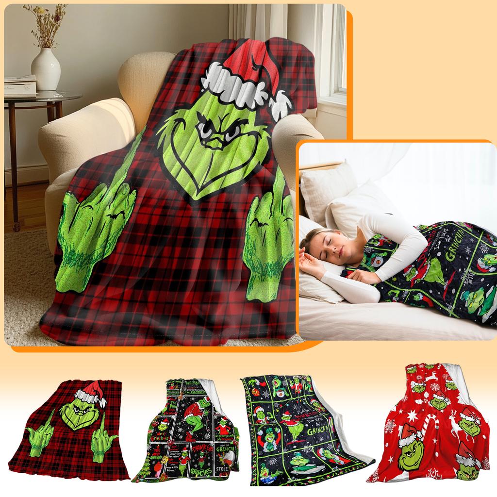 Christmas Blanket. Universal Blanket For The Whole Family. A Must-have For Home Parties
