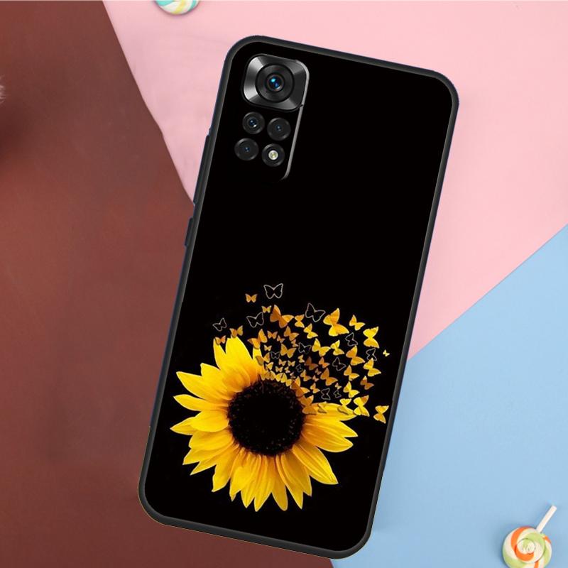 Beauty Yellow Sunflower Cover For Xiaomi Redmi Note 13 Pro 14 12 11 9 10 9S 10S 11S 12S Redmi 10C 12C 13C 14C Case