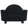 Dog Bed Black 66 X 40 X 45 Cm Velvet