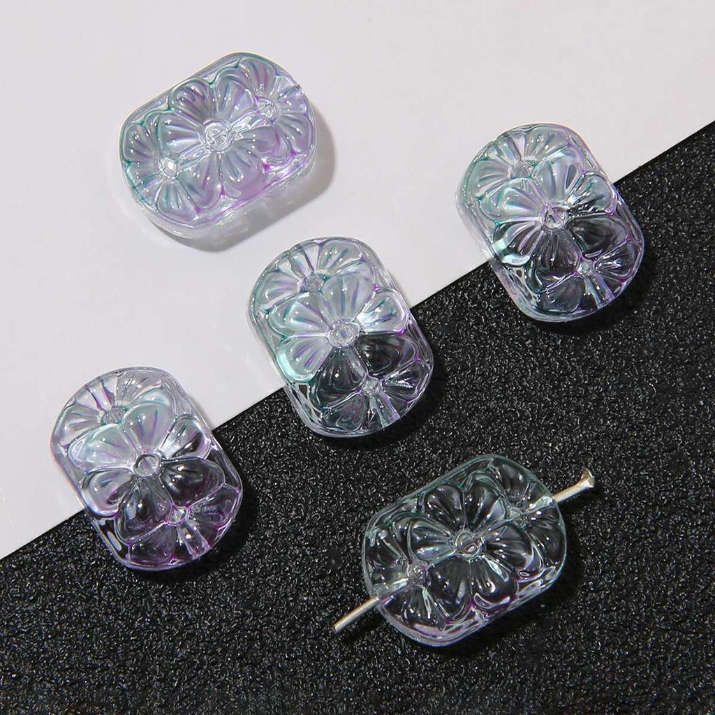 Handmade Glass Flower Beads Bracelet & Necklace Supplies