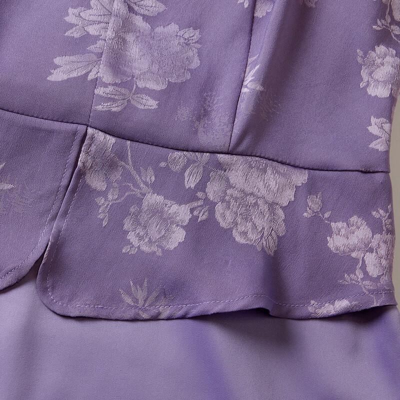 Pasite Women's New Chinese Style Satin Banquet Dress