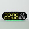 Home Furnishings Electronic Clock Multifunctional Hotel Desk Clock LED Ambient Light Alarm Clock GH8011