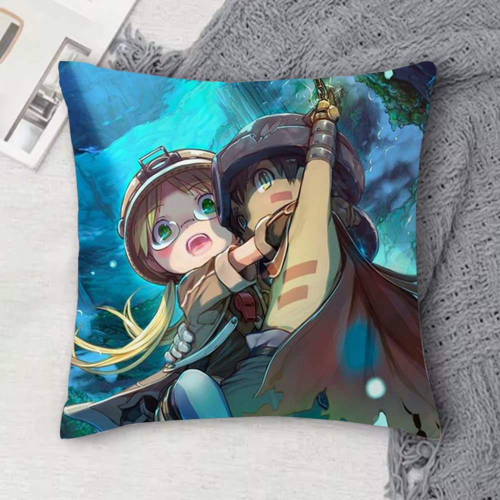 MMade In Abyss Doublesided Printed Square Decorative Cushion Cover for Sofa Living Room Home Decor