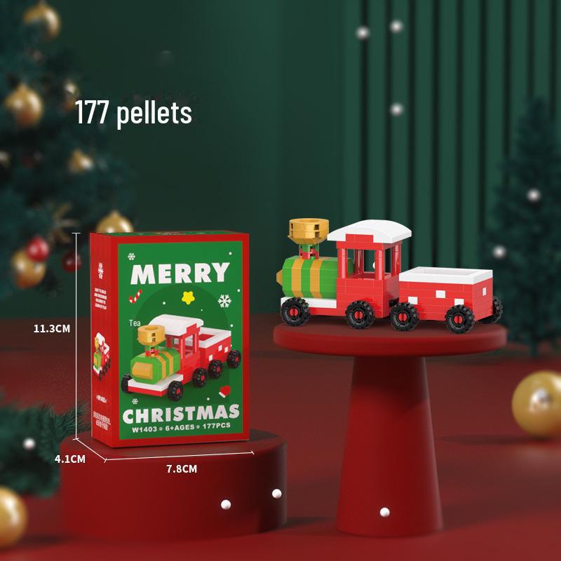 Christmas Photo Frame: Kompatybilny z Lego, Zawiera choinkę, Świętego Mikołaja, łosia - Zestaw klocków do składania