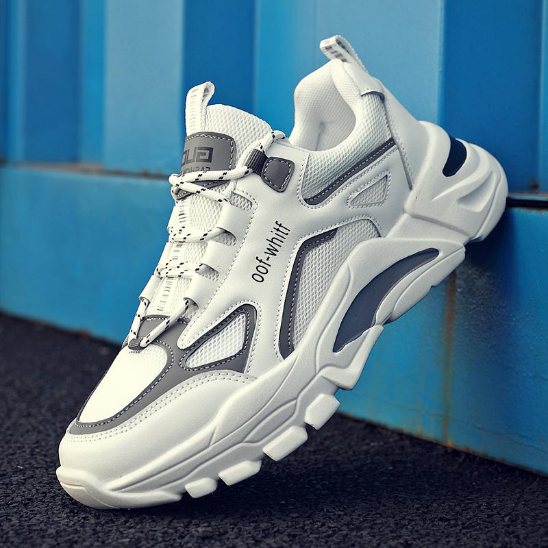 Labor Insurance Autumn Mesh Breathable Work Shoes Casual Platform Forrest Gump Sports Shoes