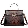 Torba damska nowa wzór krokodyla przenośna retro na ramię crossbody torba o dużej pojemności