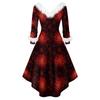 Christmas Party Printed Dresses For Women Vintage Christmas Midi Dress Casual Dresses Cocktail Dress Party Festive Dresses