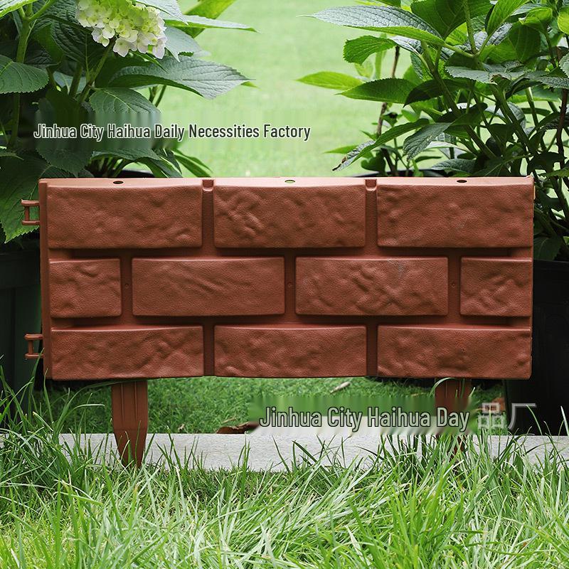 European-Style Plastic Garden Fence - Insertable Pastoral Picket Enclosure