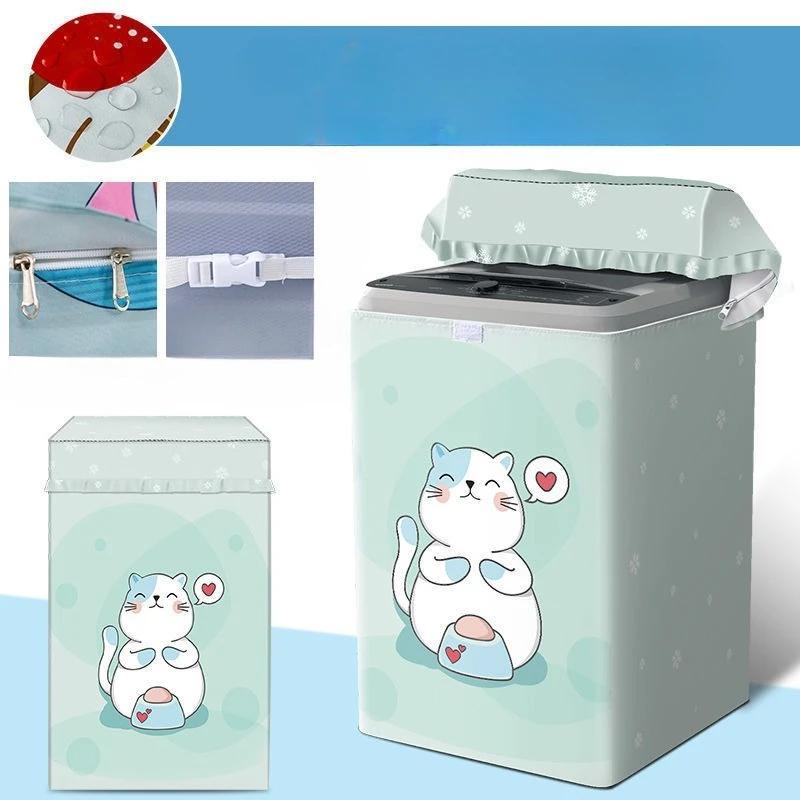 Capa para Máquina de Lavar com Abertura Superior, Capa Impermeável e Protetora Solar, Capa Protetora contra Pó, Pano de Cobertura Isolante Térmico Totalmente Automático