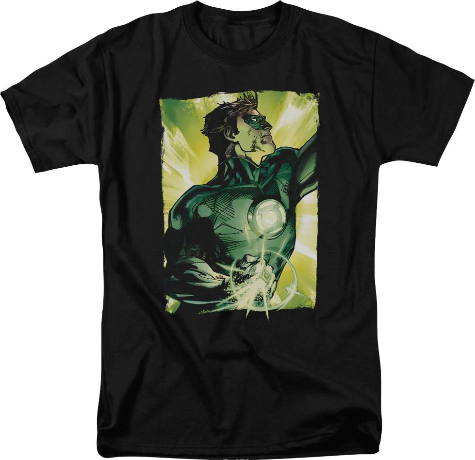 

DC Comics Green Lantern Light Of Ring Black T-Shirt S разноцветный