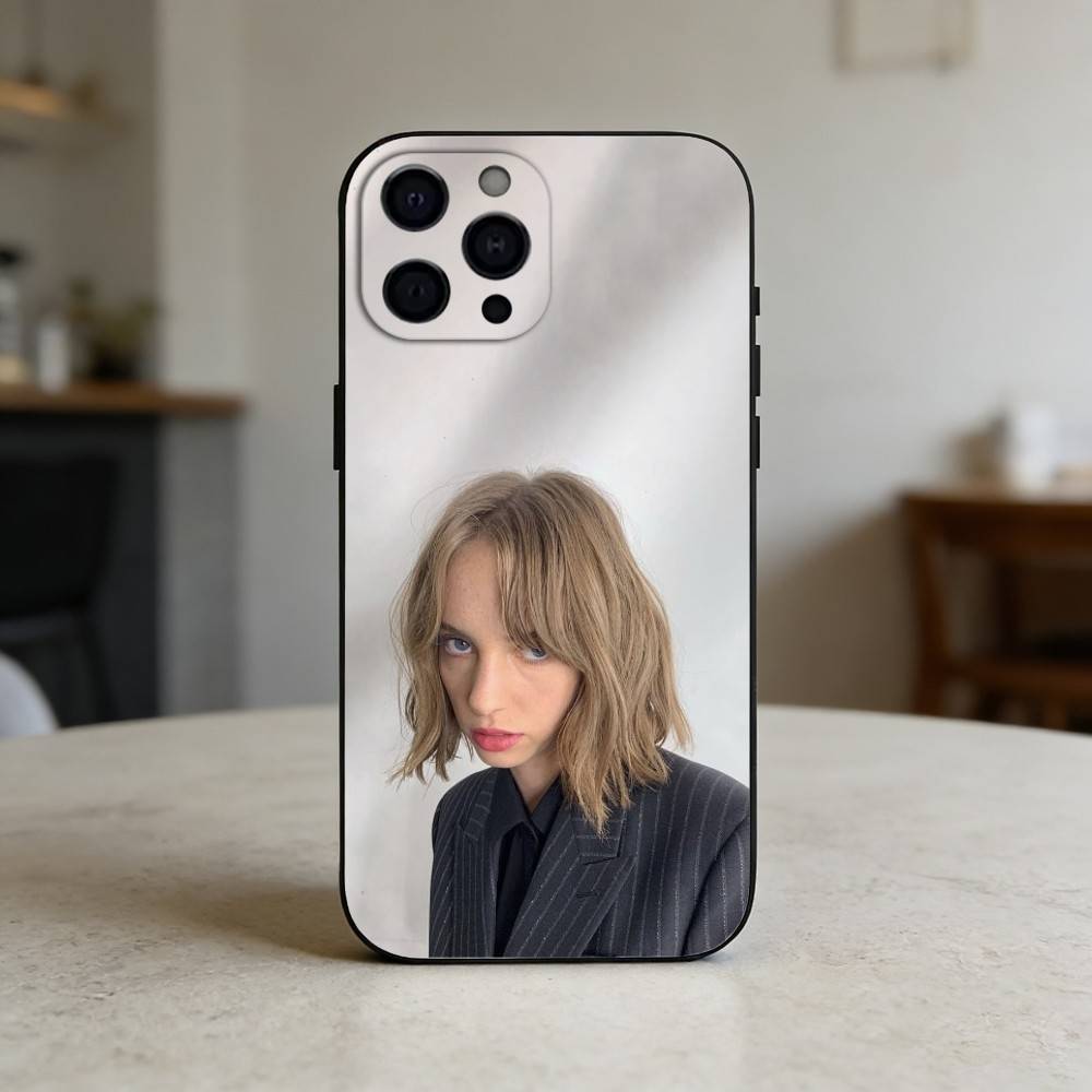american maya hawke     Phone Case For iPhone 17,16,15,14,13,12,11 Plus,Pro Max,SE4Soft Silicone Black Cover