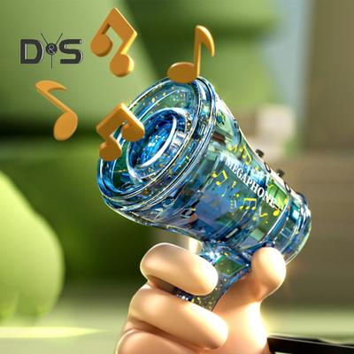 Mini Horn Keychain Recordable Handheld Speaker Music Player Bag Pendants Voice Changer Toy for Parties Events