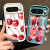 Lovely Cherry Fruits Print Case For Google Pixel 10 Pro XL Shockproof Bumper Soft Silicone Phone Back Cover For Pixel 9A 9 8 7 Pro 8A 7A