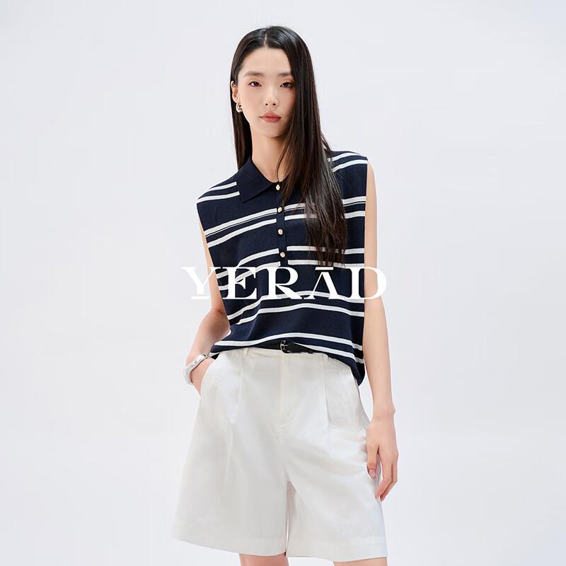 YERAD Women s Nautical Stripe Lightweight Knit Top 2XL