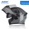 Jiekai Full-Face Flip-Up Motorcycle Helmet for Men & Women - Winter Electric Vehicle Safety Helmet