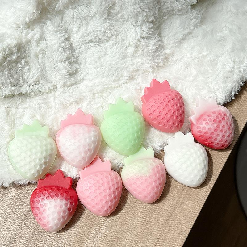 Three-Dimensional Fruit Strawberry Mobile Phone Airbag Bracket Back Sticker Retractable Lazy Desktop Bracket Watching Drama