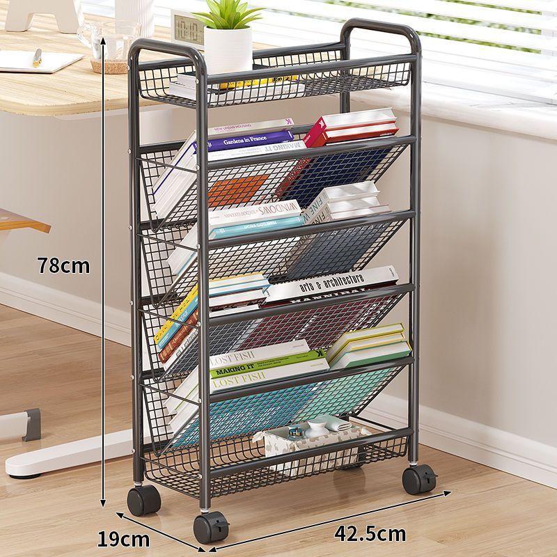 Milin Mobile 5-Tier Storage Bookshelf