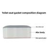4pcs Anti-slip Toilet Seat Bumper Strong Buffer Adhesive Function Bidet Seat Bumpers Comfortable Toilet Lid Cushion