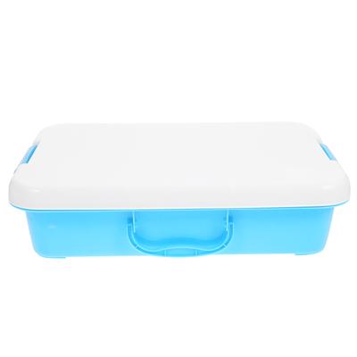 Kids Toy Sand Table Storage Box Handheld Sandbox Outdoor Tray Plastic for Child