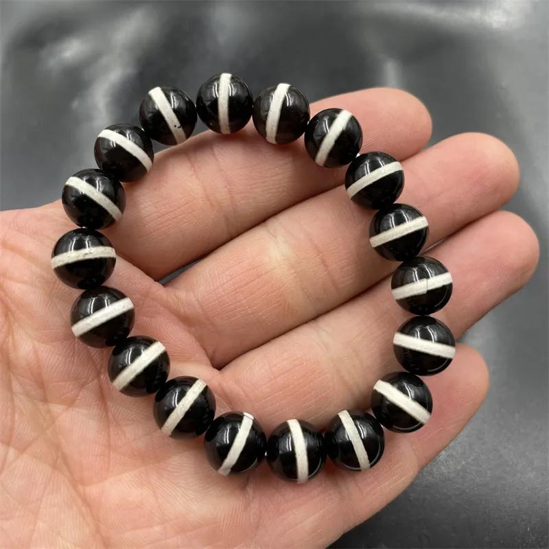 Tek Sıra Akik Yuvarlak Boncuklu Bileklik Göz Sarmallı Sardoniks Bileklik Çift Gözlü Yeşim Bileklik