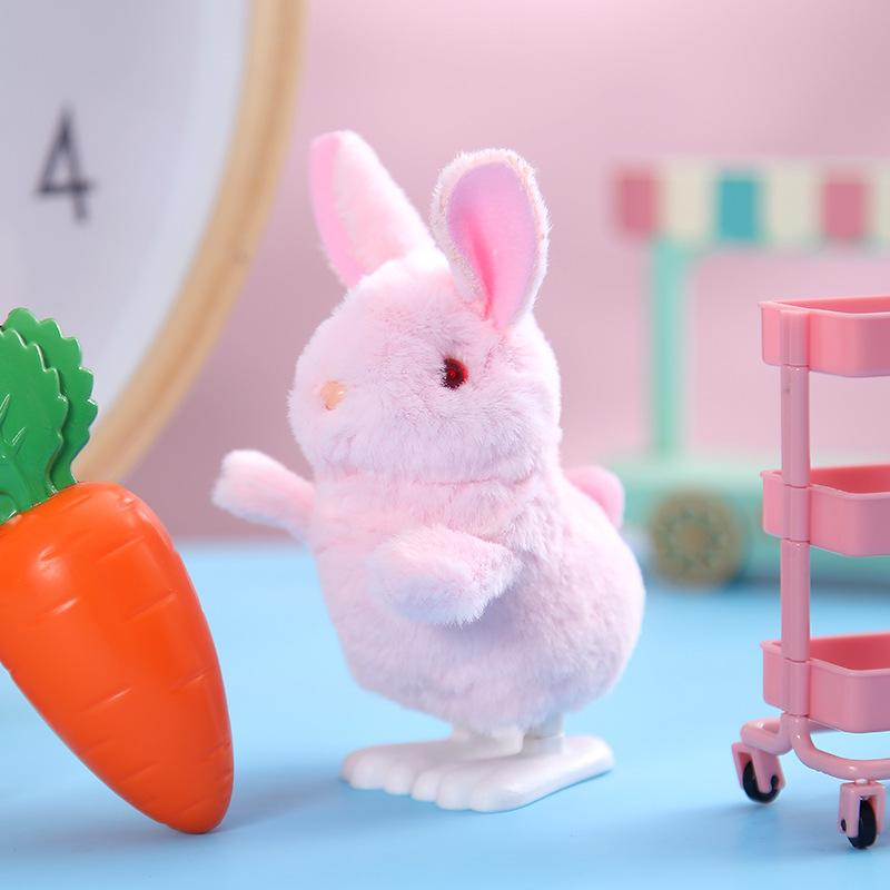 

Le Jier Год Кролика Прыгающий Белый Кролик Цепь Венок Игрушка Моделирование Мягкая Игрушка Кенгуру Детский Подарок розовый