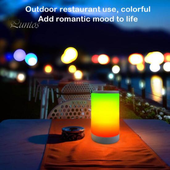 RGB Table Lamp AMZ LED Night Brightness Adjustable Memory Function Fingertip Control Symphony Mode Rechargeable Color Change Light Hanging Lantern