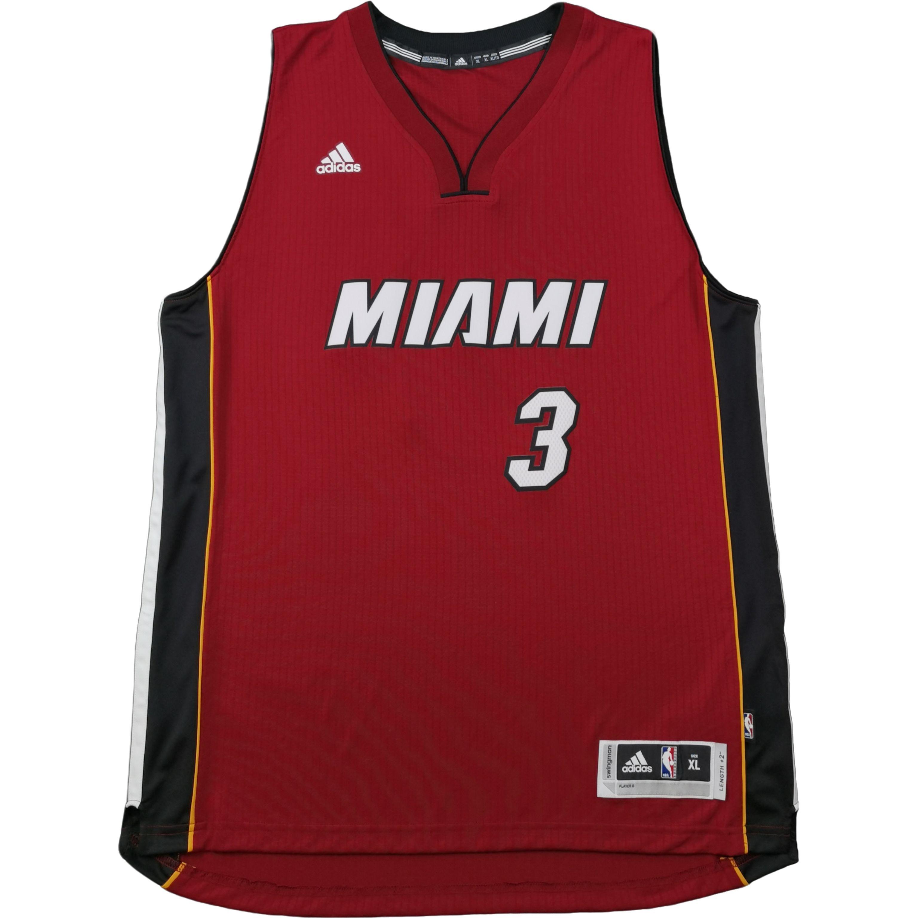 

Adidas X NBA Collaboration Miami Heat Dwyane Wade Away Swingman Fan Edition Fashion Comfortable Soft Skin-Friendly Basketball Jersey 7470A-3B6-K9549 XL