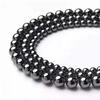 Hochwertiger natürlicher schwarzer Hämatit-Abstandshalter, lose Perle für die Schmuckherstellung, DIY-Armband-Zubehör ( Wählen Sie Größe 4 6 8 10 mm )