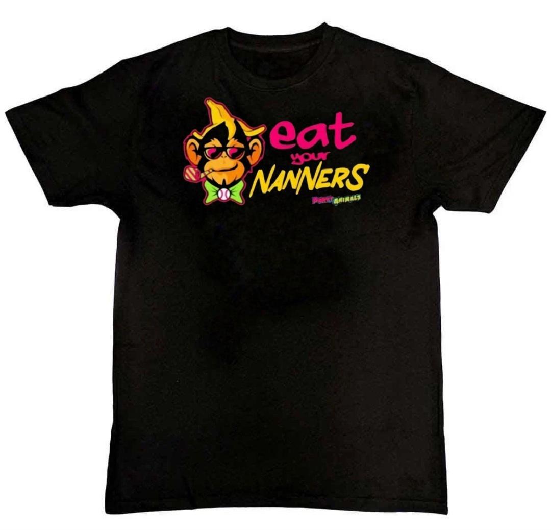 Savannah Bananas Party Animals Graphic Mens T-Shirt L