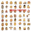 50/100 Fun Cartoon Potato Stickers Guitar Notebook Luggage DIY Waterproof Stationery Stickers