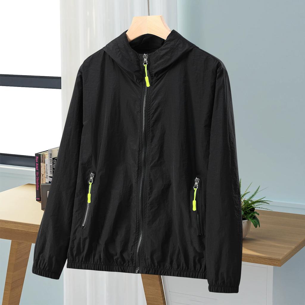 Sun Protection Clothing Women's Spring and Summer Loose Large Size Sun Protection Shirt Women's Men Thin Cycling Outdoor Jacket