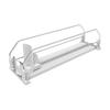 Portable Spring Loaded Drink Can Feed Rail Single Lane Display Track with Side Rails for Shelf Display Rows