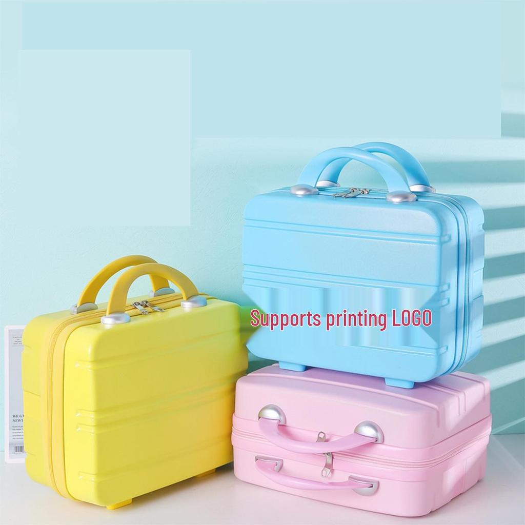 Customizable Logo 12-Inch Makeup Case & 14-Inch Carry-on Suitcase Set