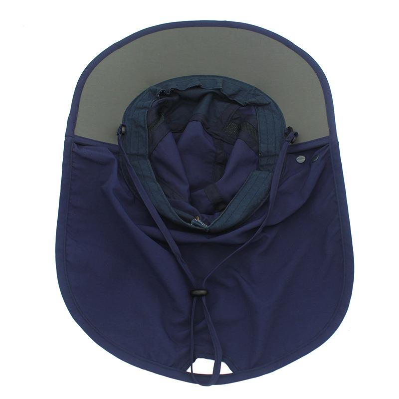 Foldable big eaves hat women's summer hat tongue UV protection hat folding portable