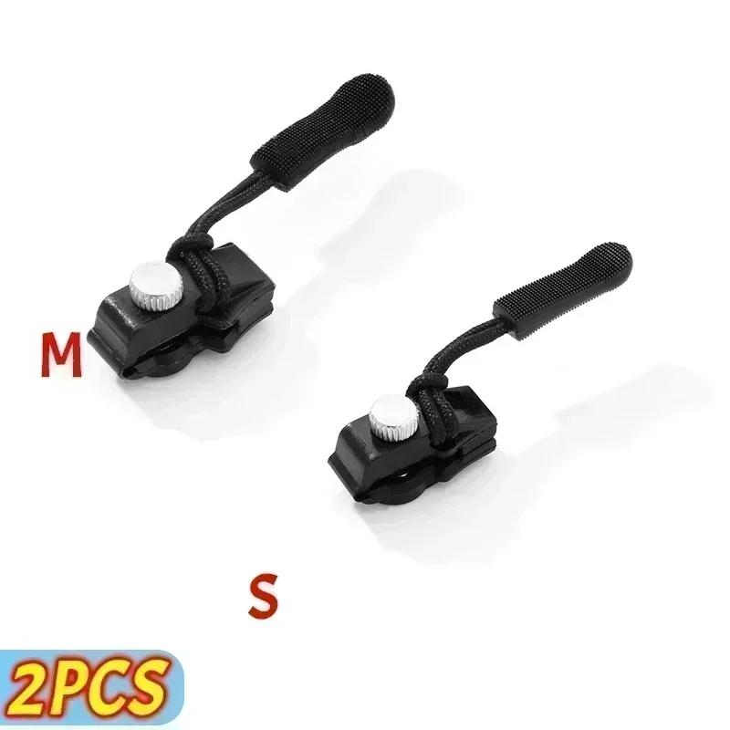 Reißverschluss-Reparaturset, 2–6-teilig, universelle Sofort-Reißverschluss-Reparatur, Ersatz-Reißverschlüsse, Gleitzähne, Rettungs-Reißverschlüsse, Kopf, 3 verschiedene Größen